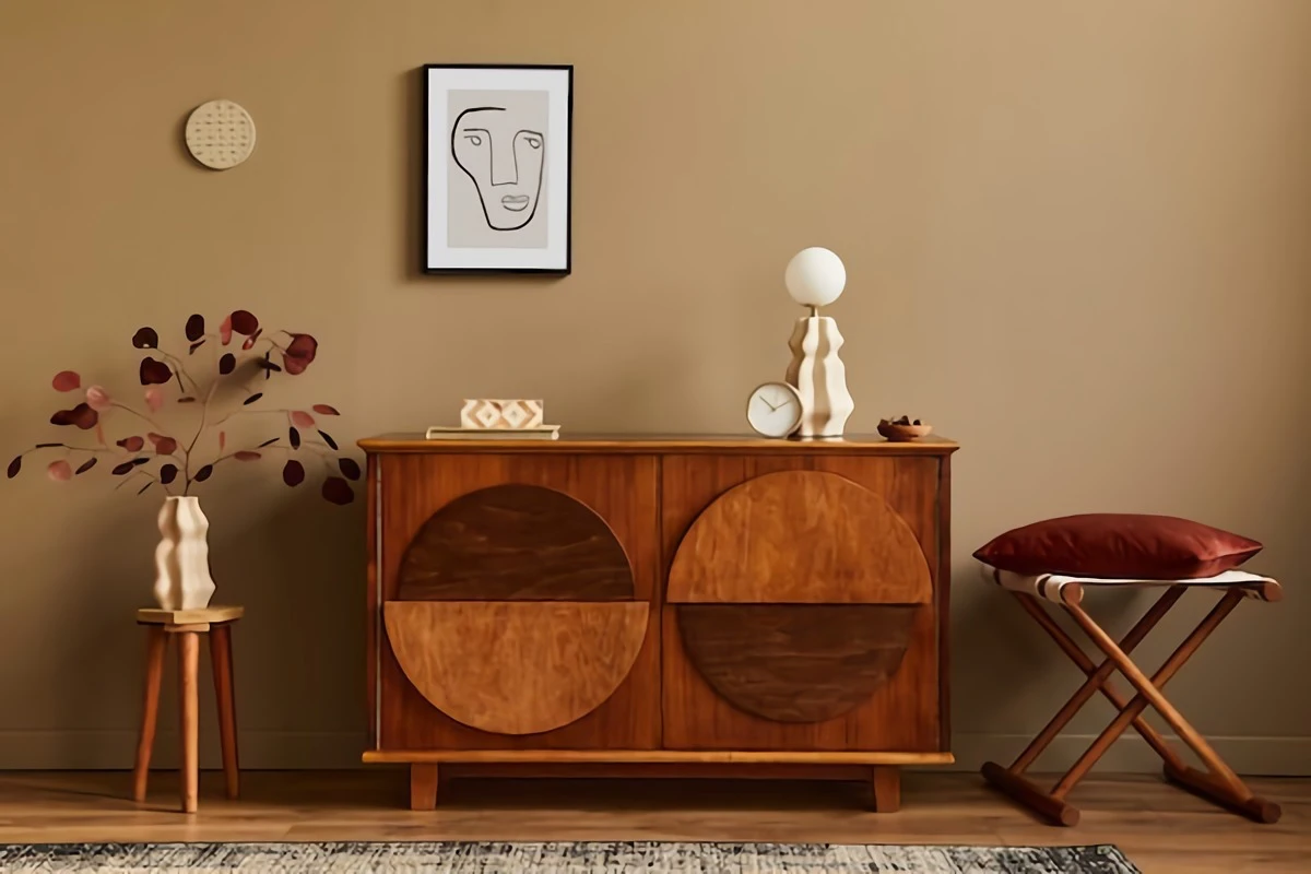 vintage brown dresser unique