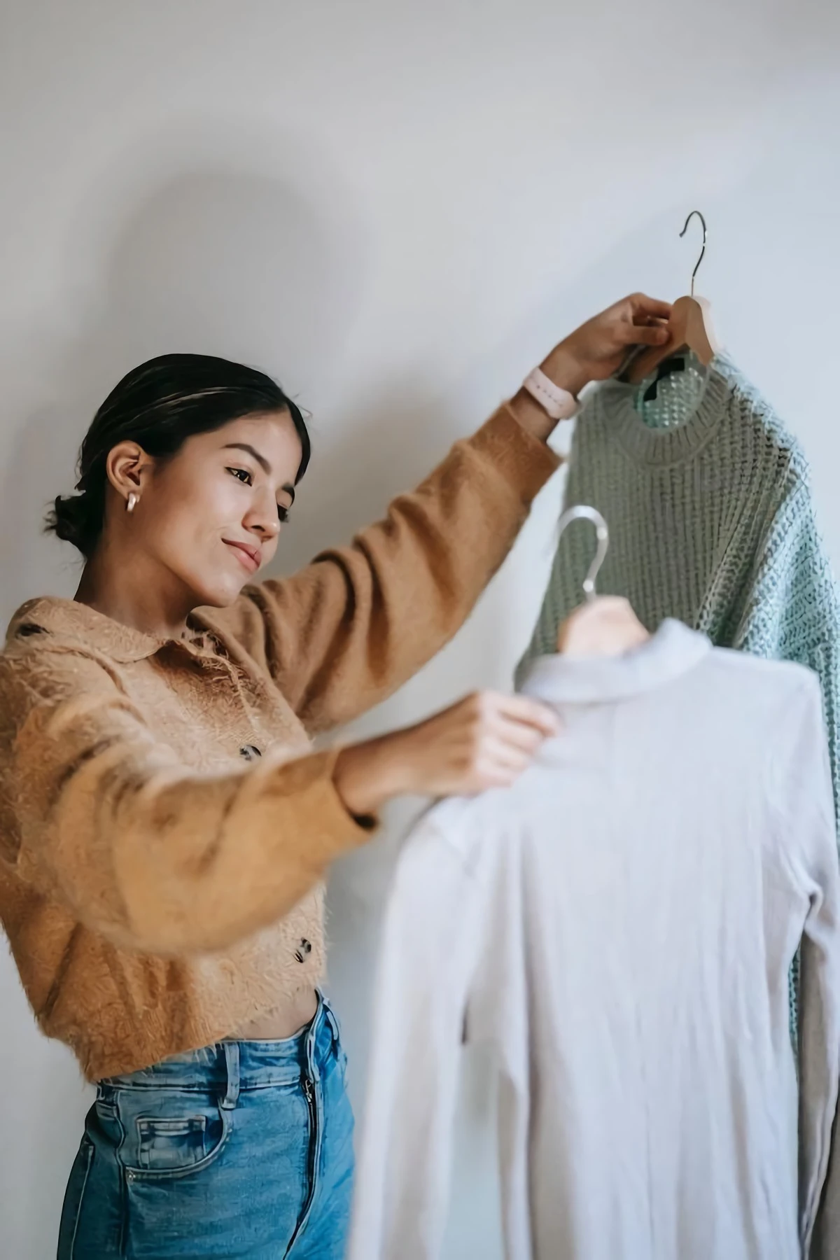woman picking out clothes