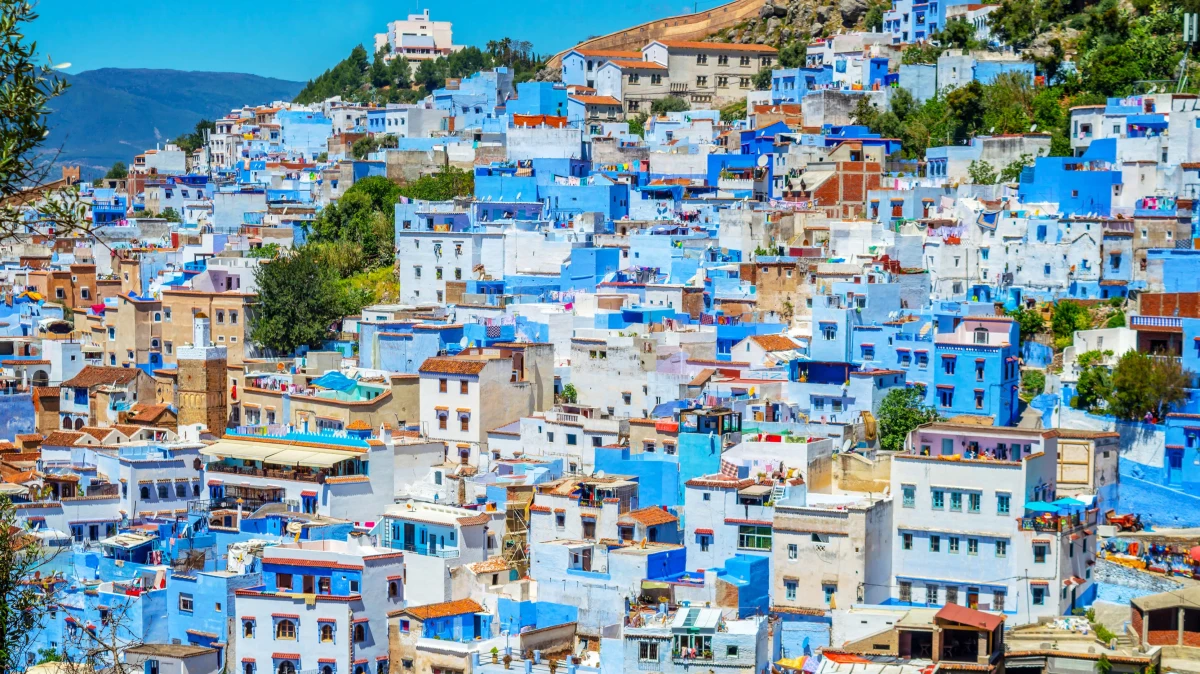 old town of chefchaouen morocco