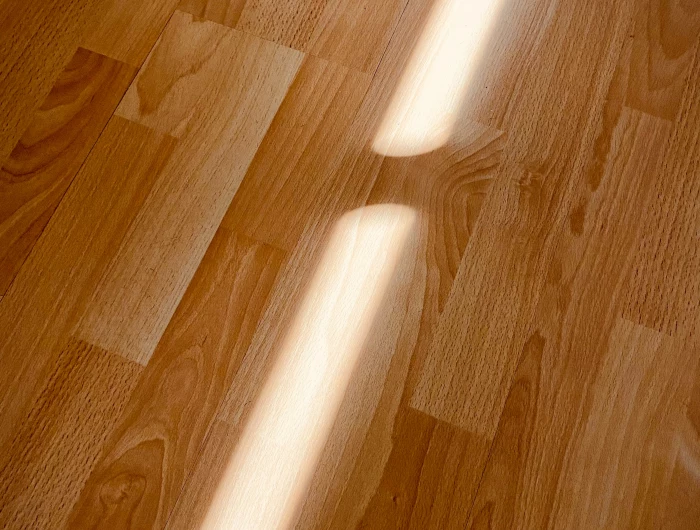 shiny laminate floor