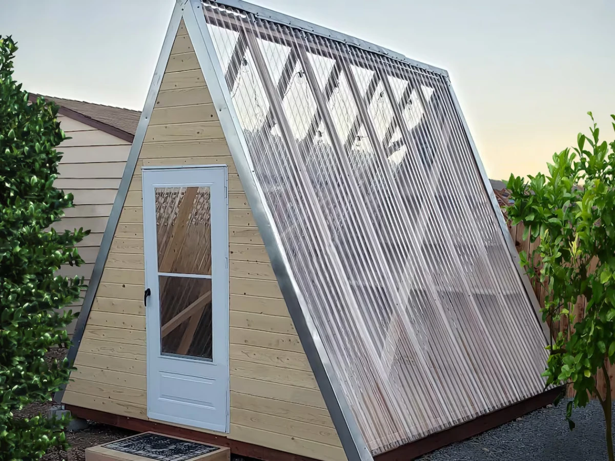 diy a frame green house