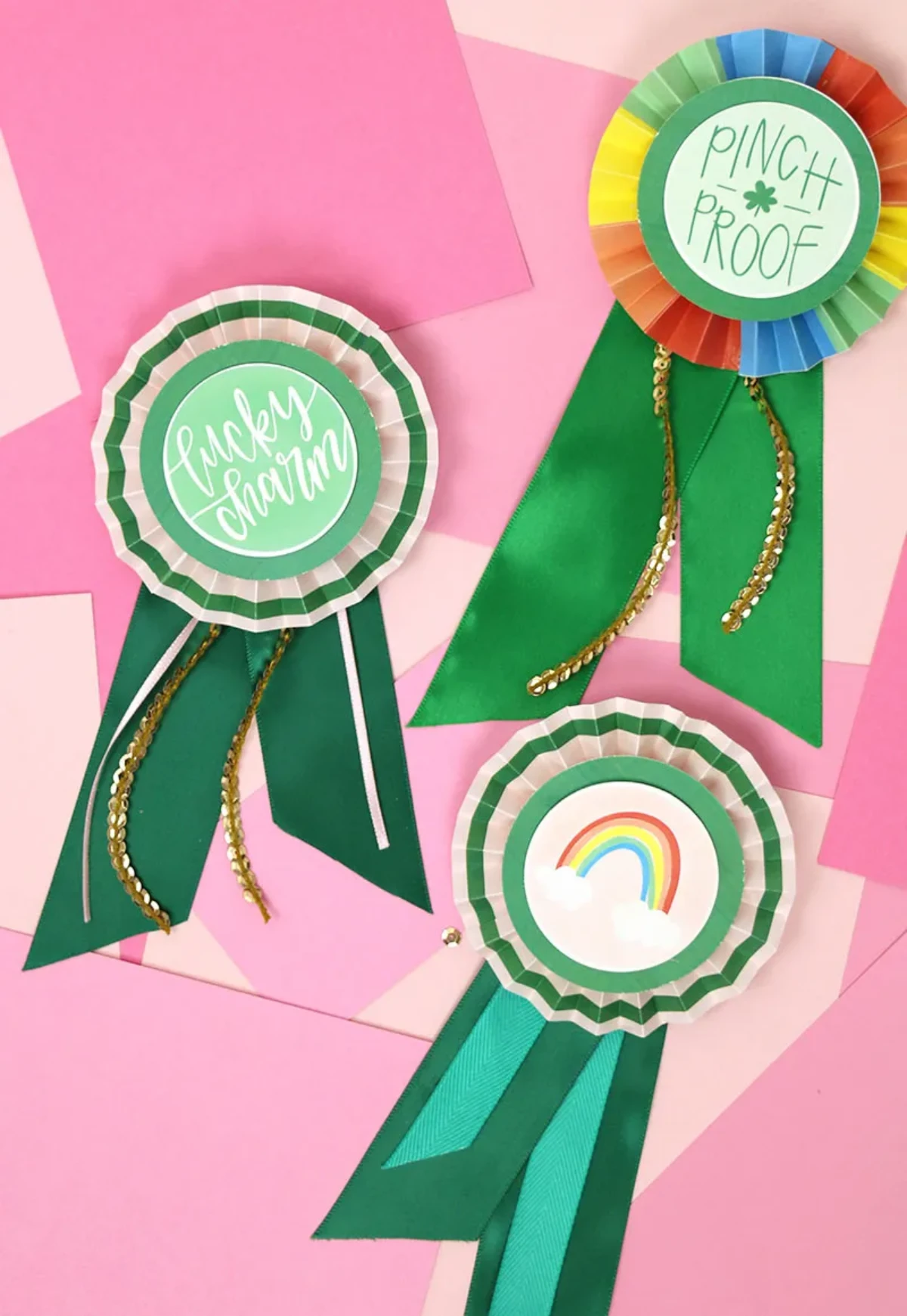 green award ribbons for st patricks day