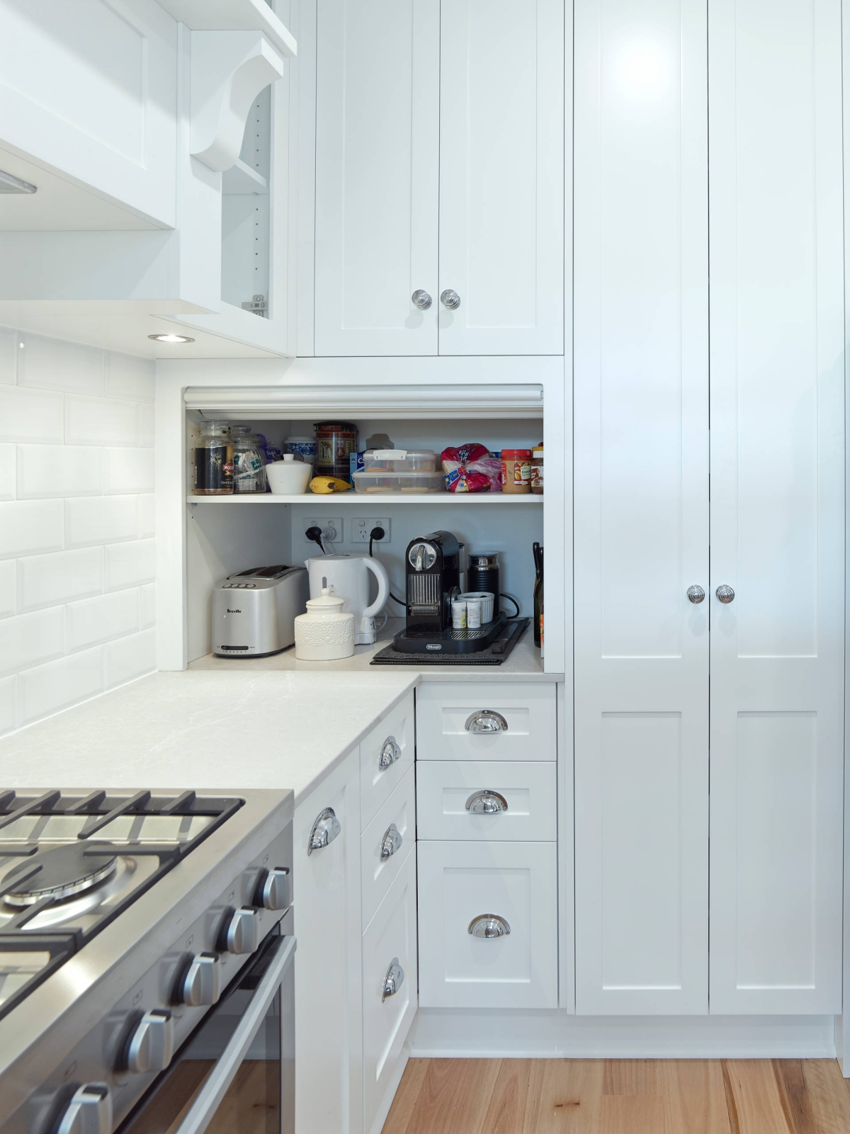how to store appliances in a small kitchen