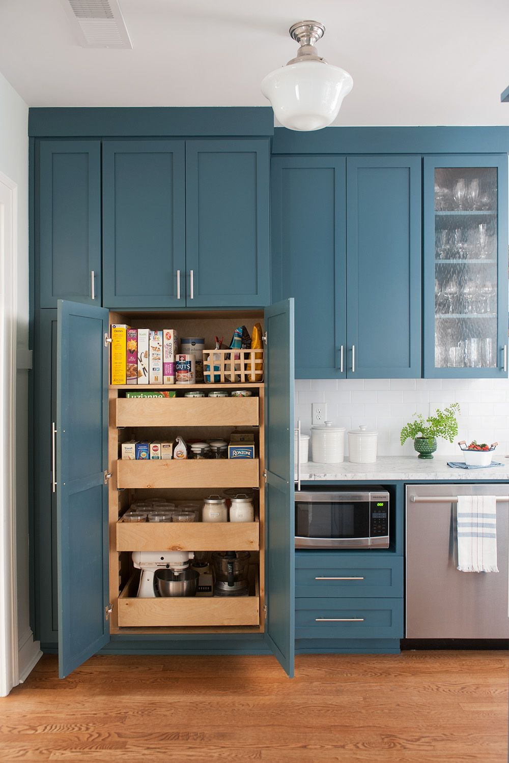 how to store kitchen appliances in pantry