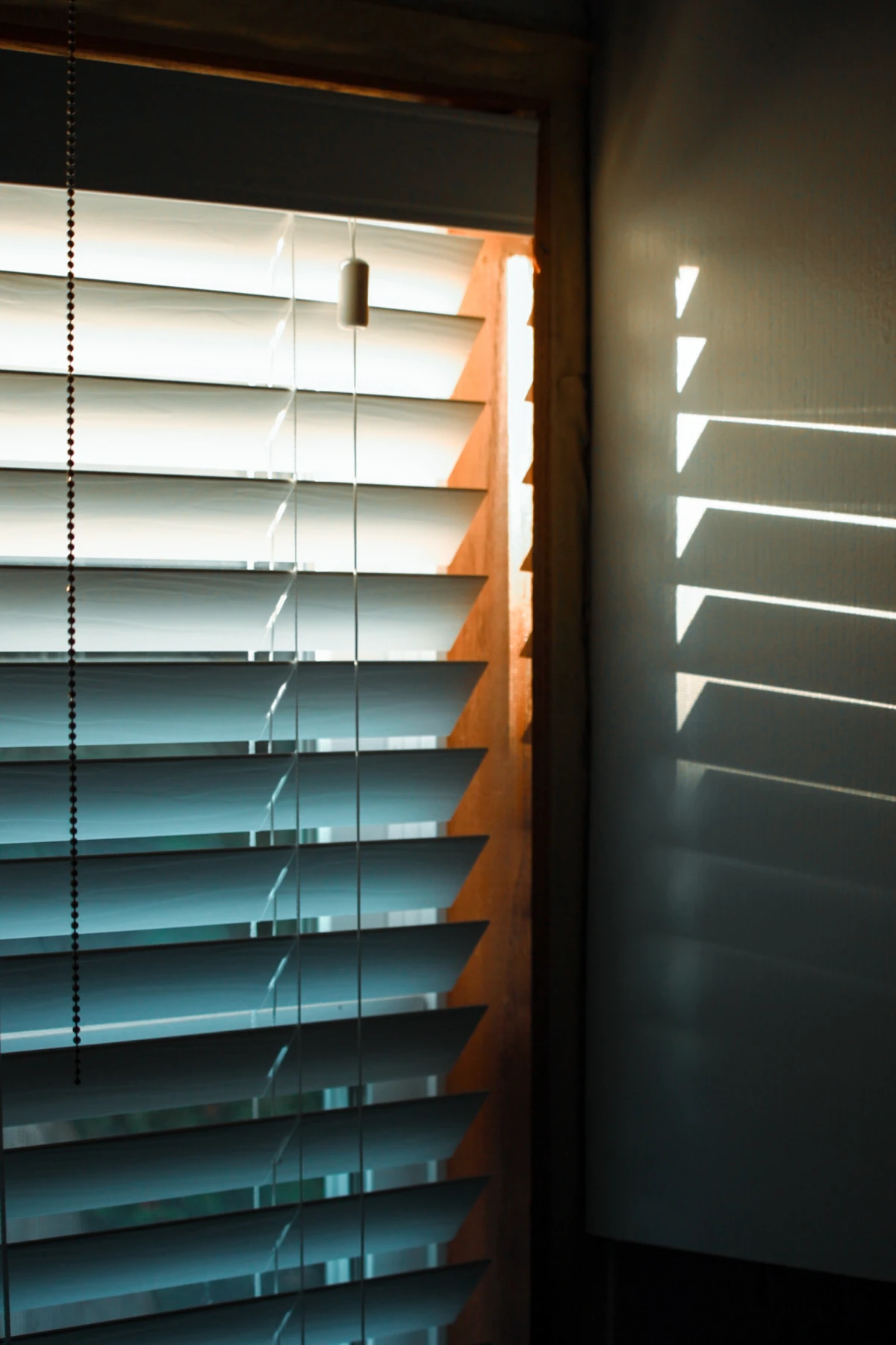 up close photo of blinds