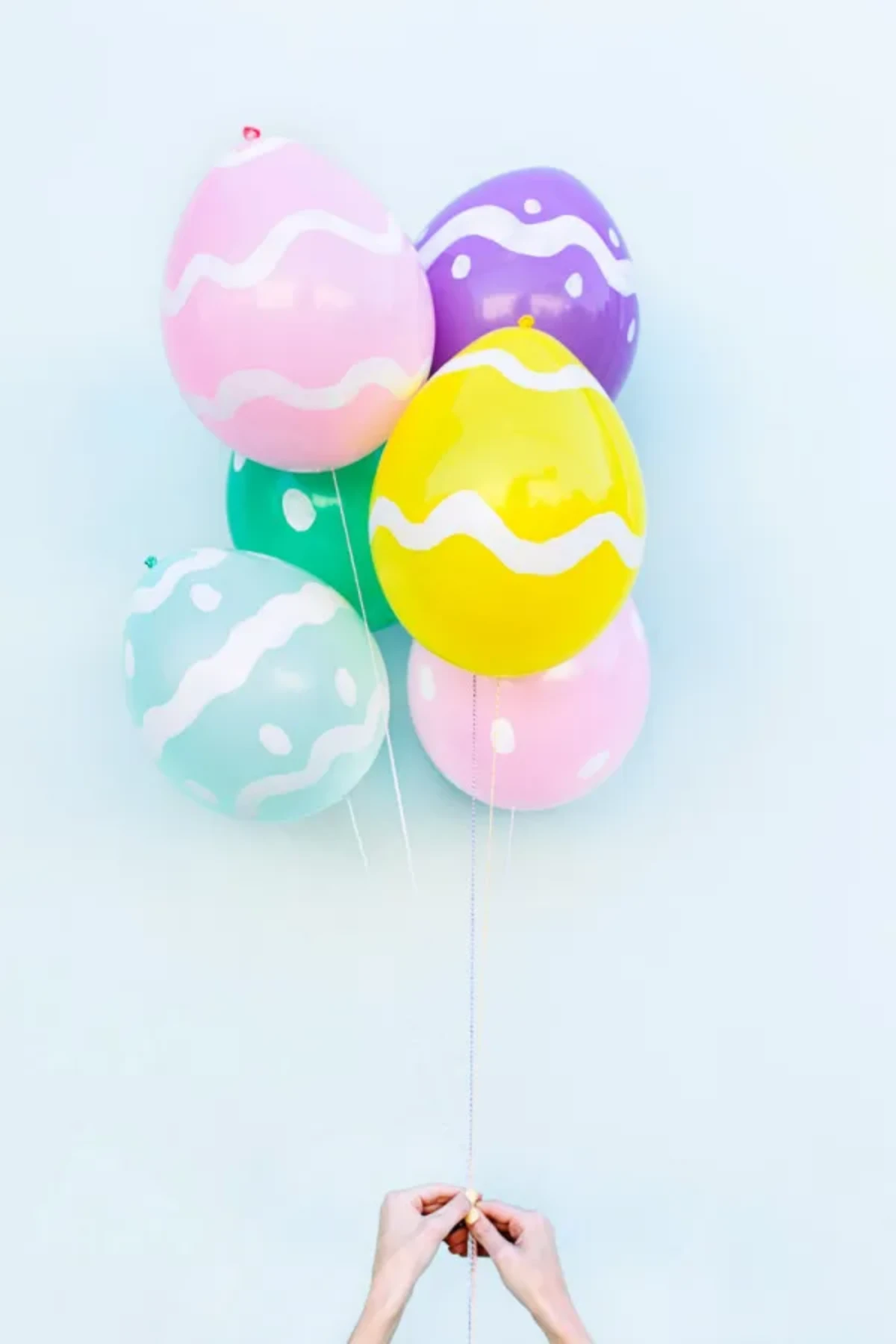 diy easter egg balloons drawn