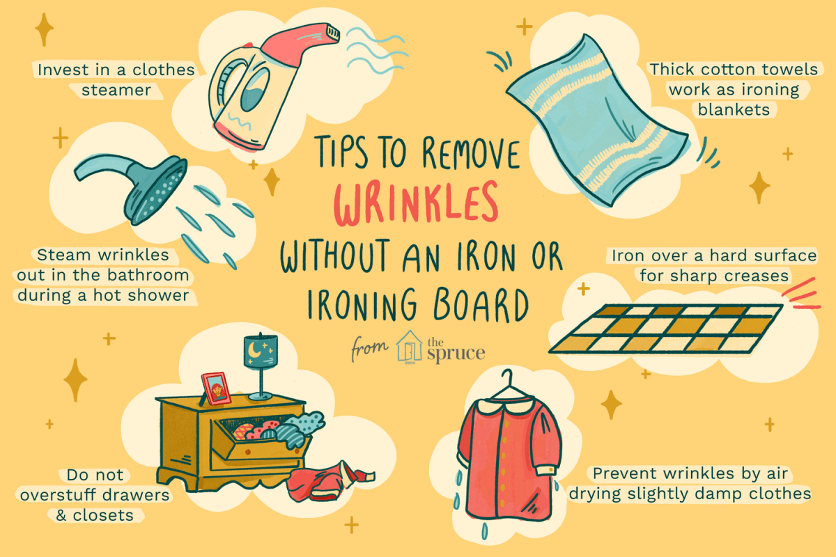 how to iron clothes without using an iron