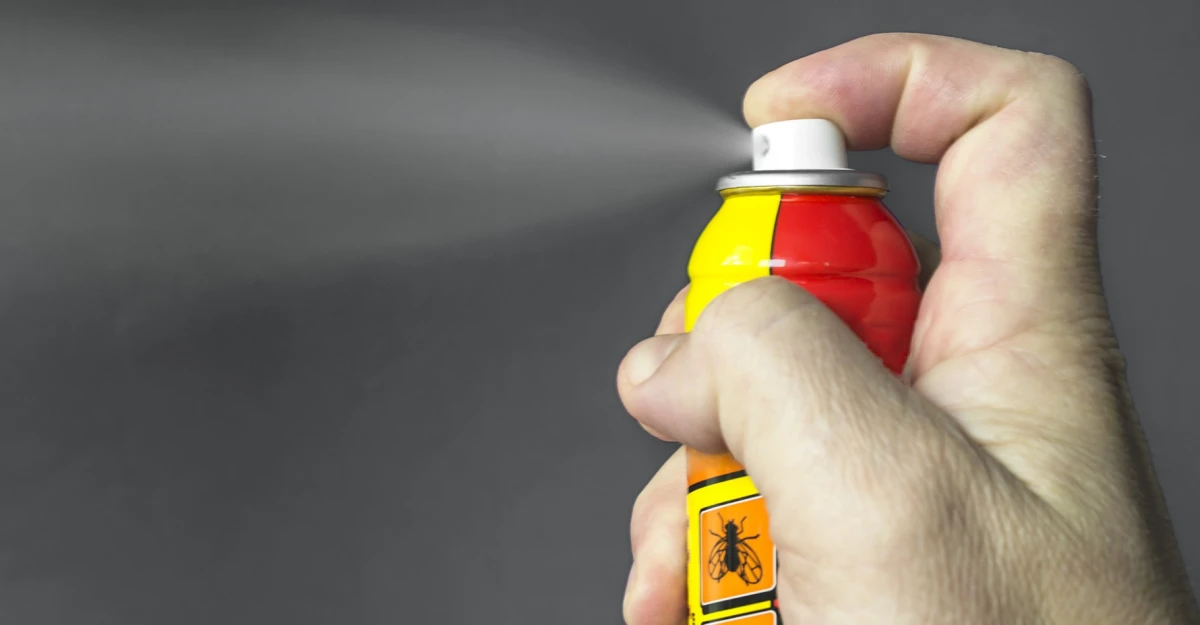 insecticide in a spray bottle