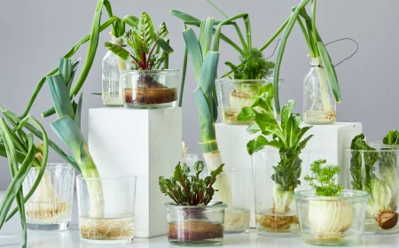 regrowing vegetables in water