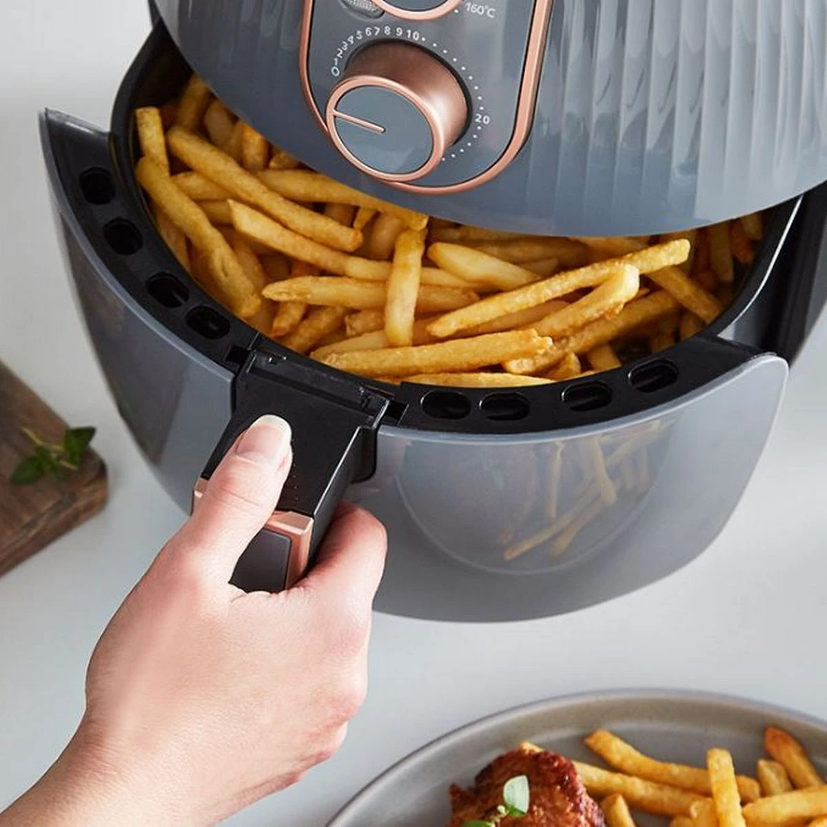 what not to air fry open fryer with fries