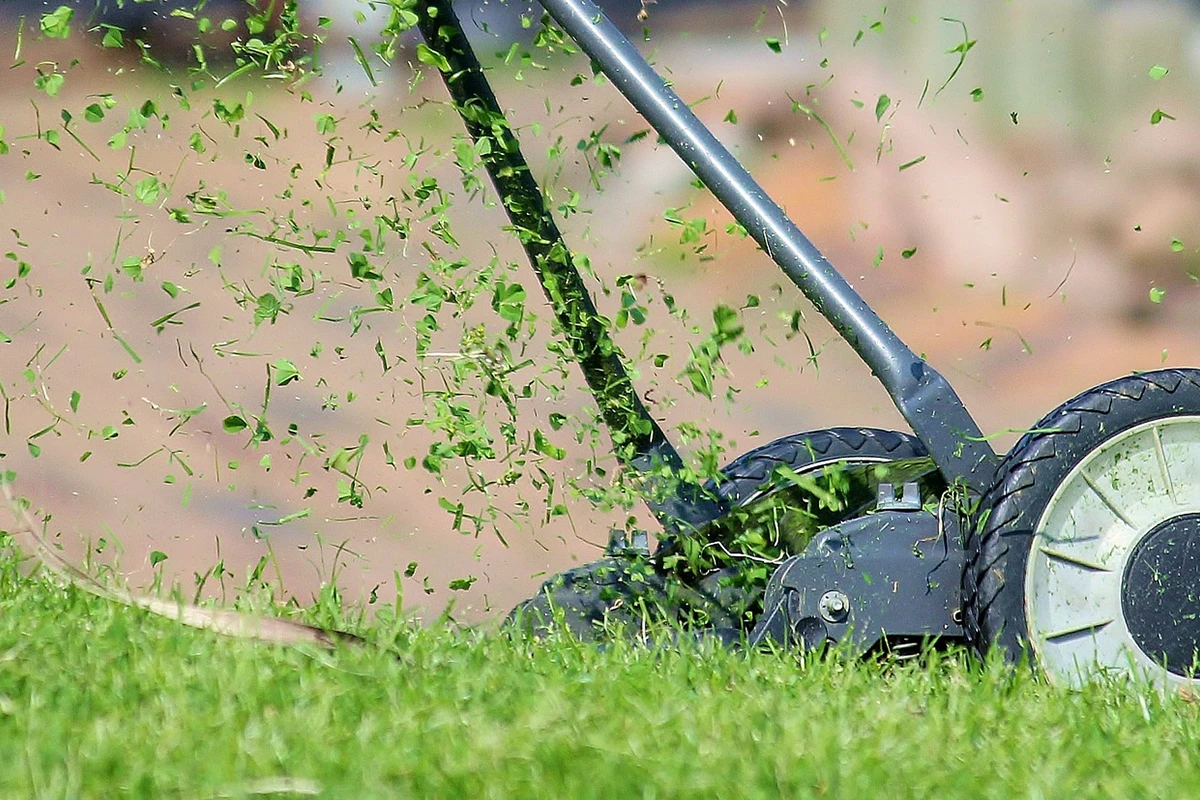 clipping flying after being mowed