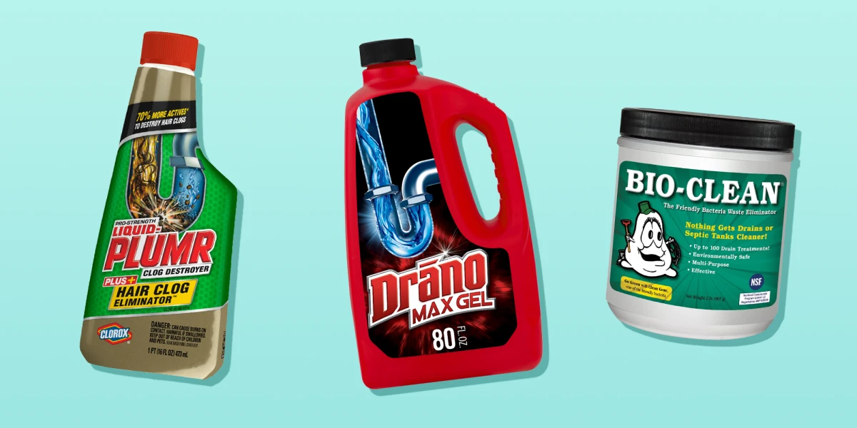 different commercial drain cleaners