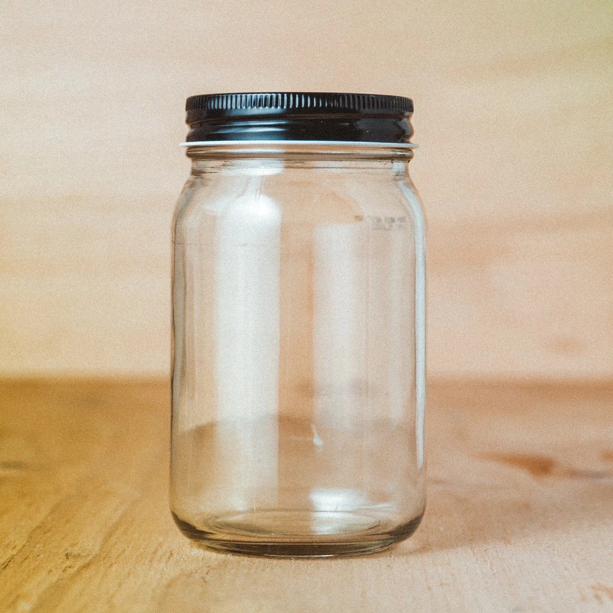 empty jar on counter