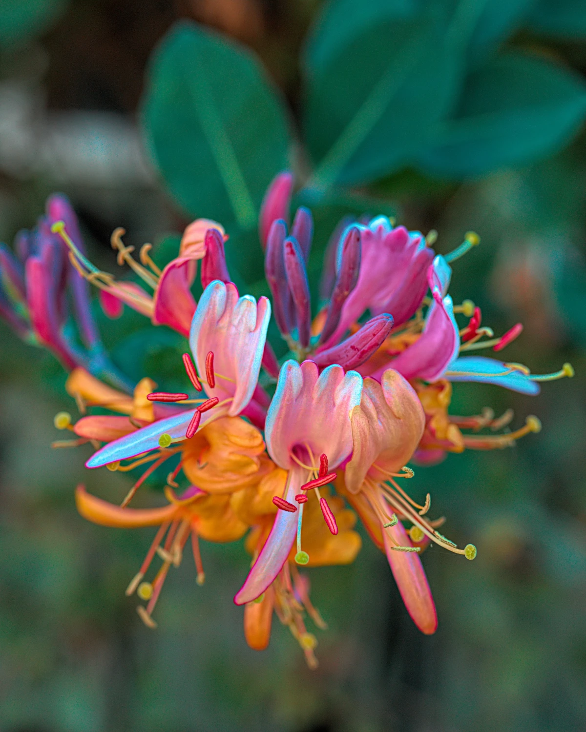 colorful honeysuckle plant