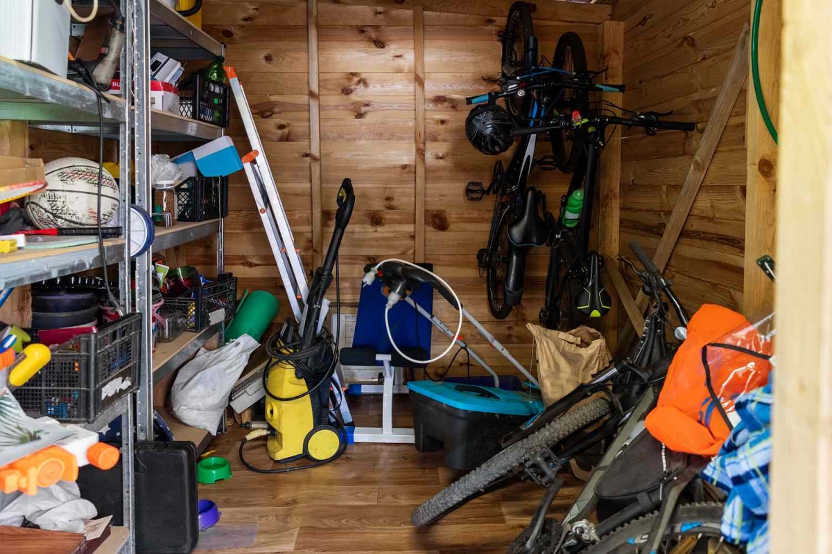 how to declutter a shed cluttered shed