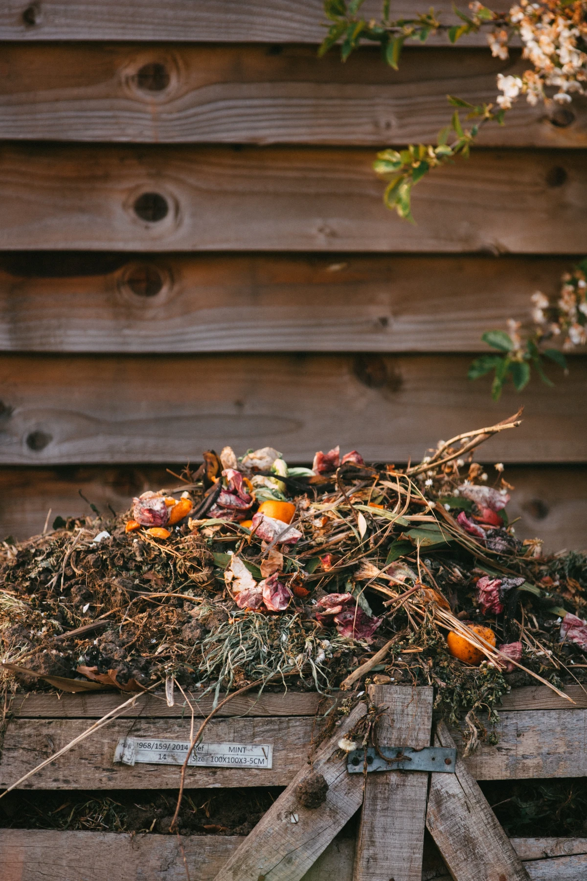 improve garden soil pile of compost