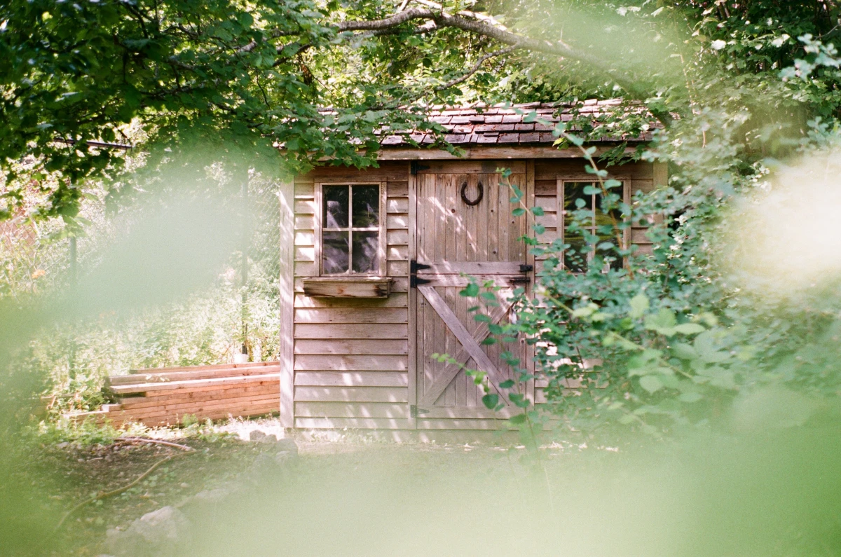 little wooden shed