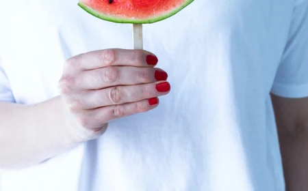 beach food ideas watermelon on stick