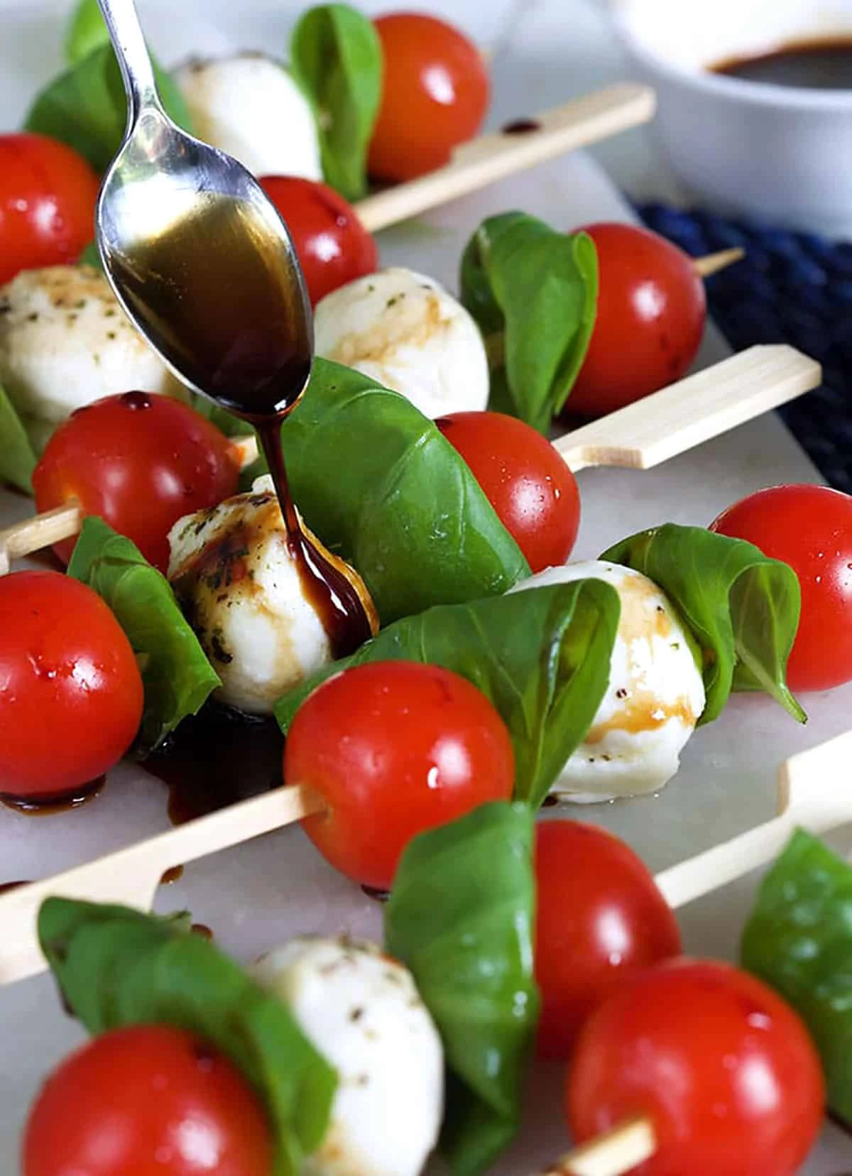 caprese salad skewer