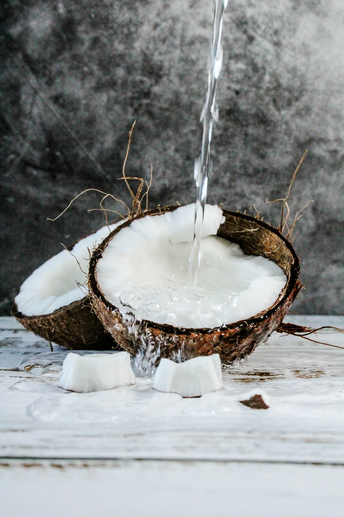 coconut water in coconut