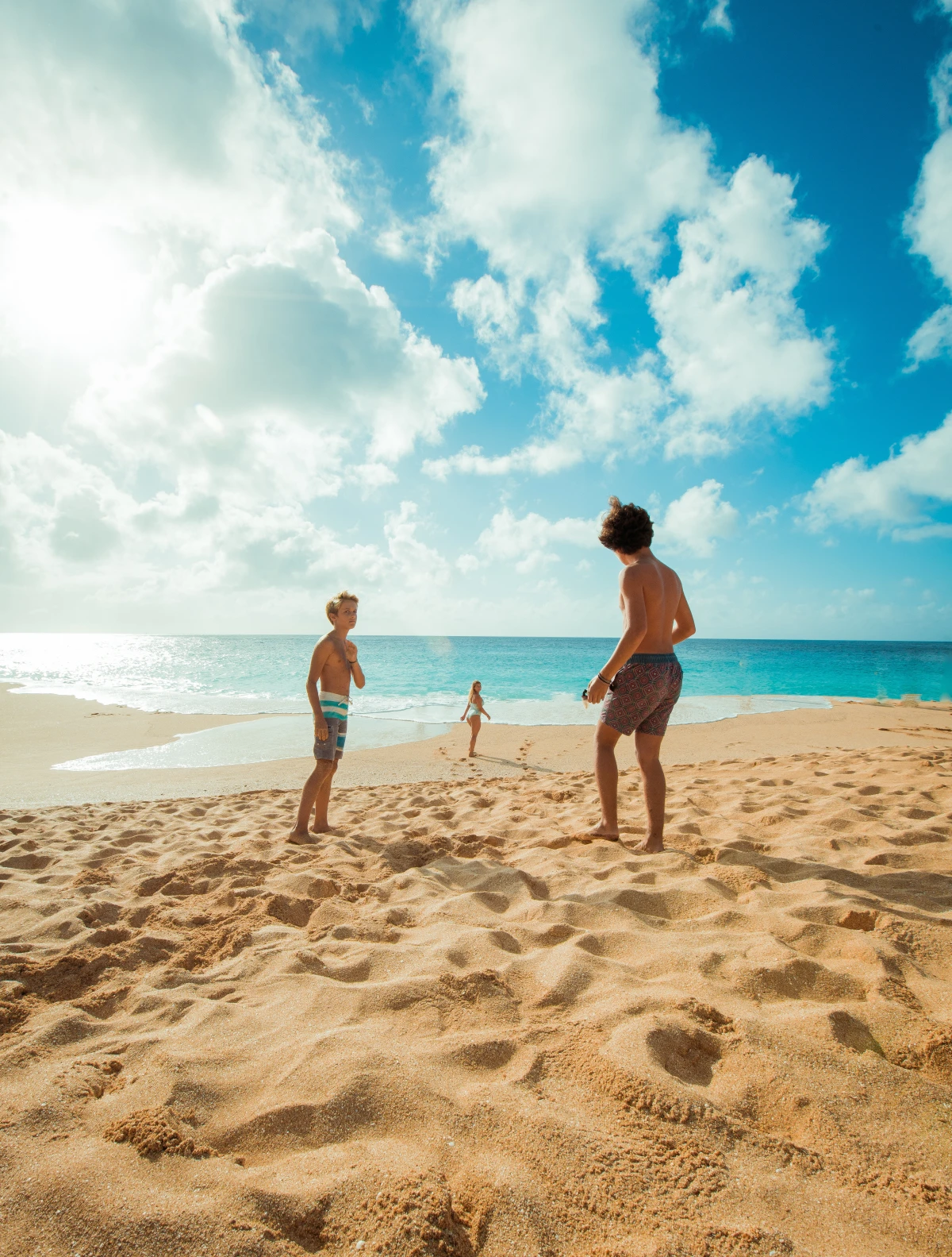 people at the beach