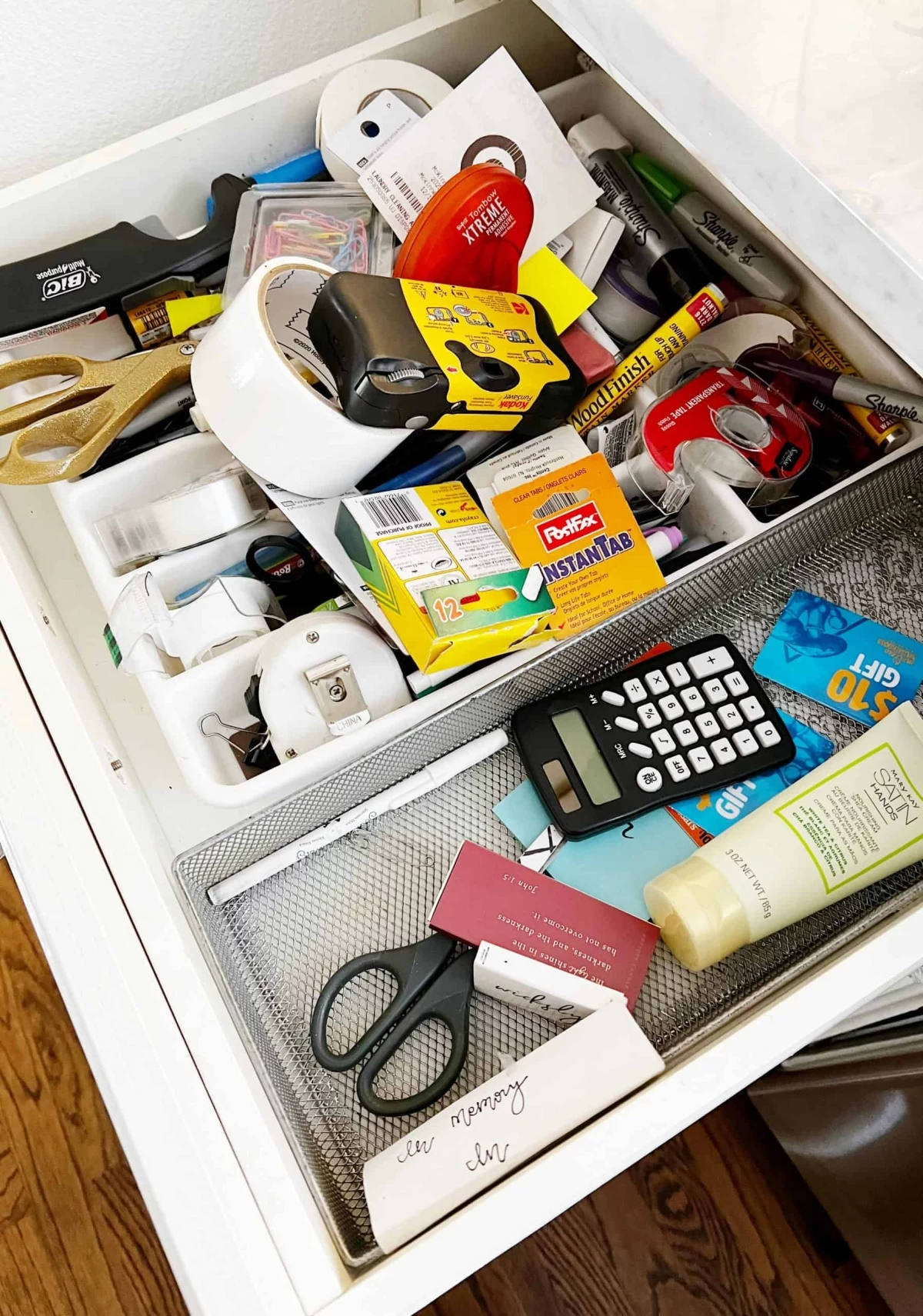 drawer full of junk