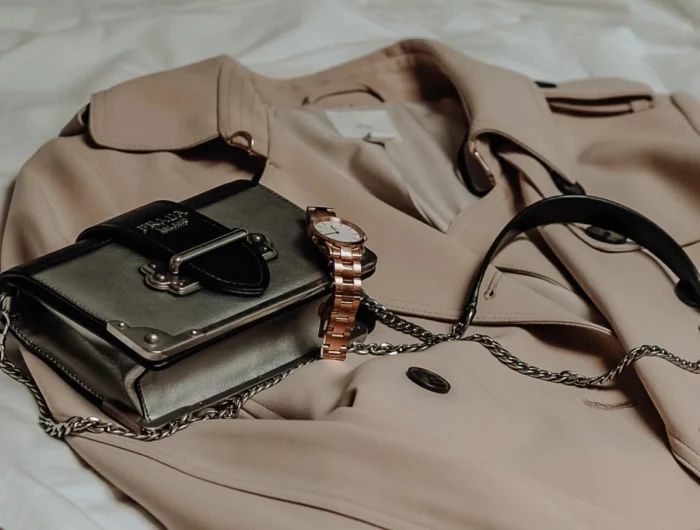 essential accessories jacket watch purse
