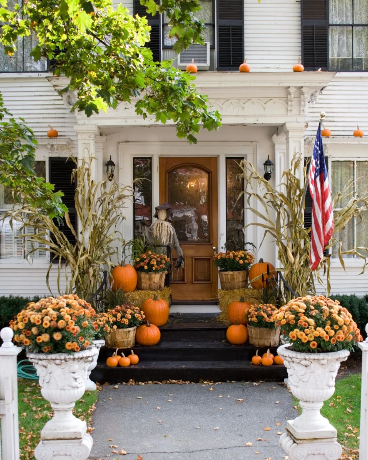 front door fall decorations