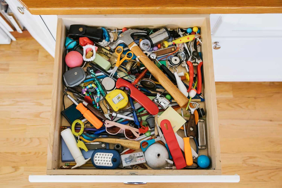 how to organize a junk drawer drawer full of junk