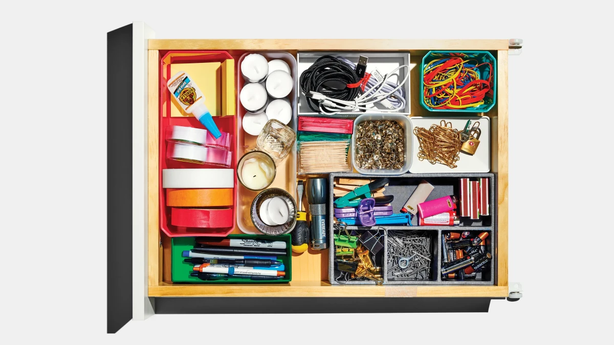 how to organize a junk drawer organized o=junk drawer