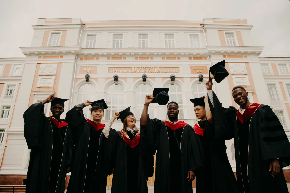 people graduating university