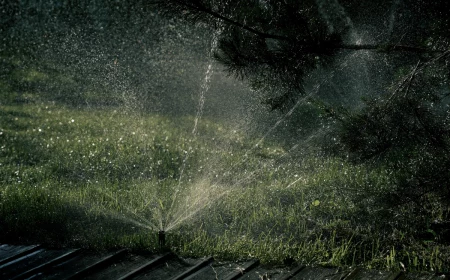 signs you are overwatering your lawn sprinklers on the lawn