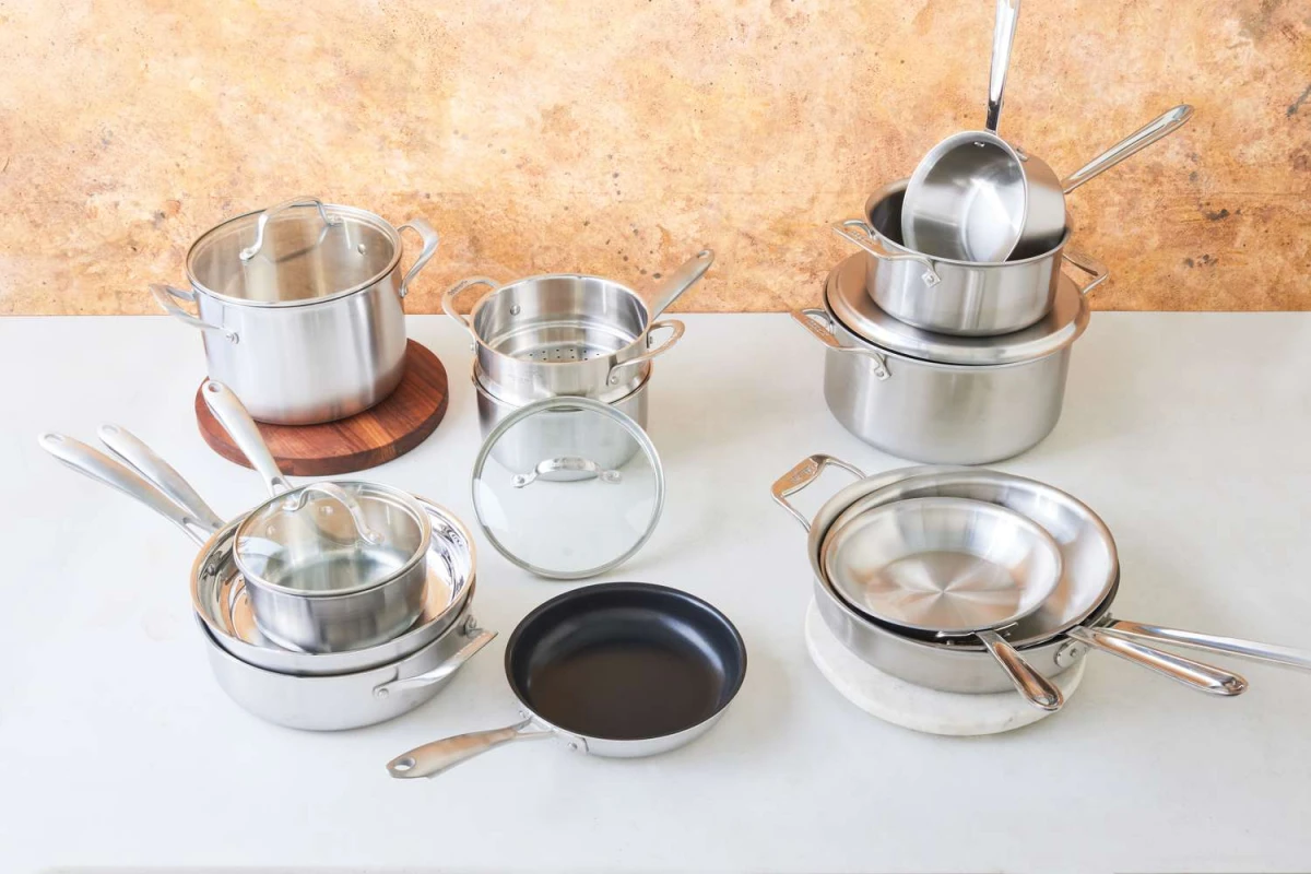 stainless steel pots and pans