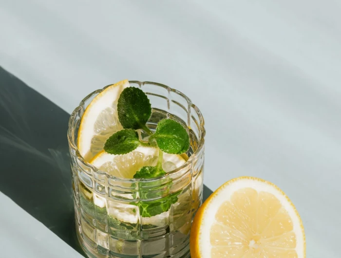 lemon water benefits lemon water with mint