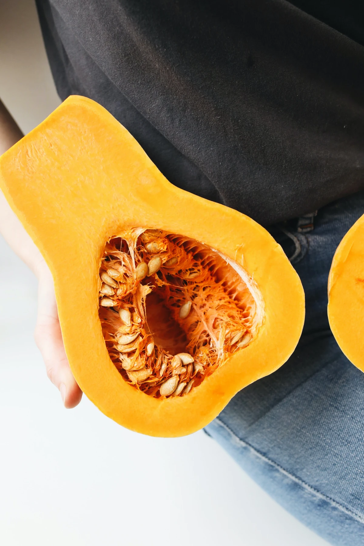 pumpkin with seeds inside
