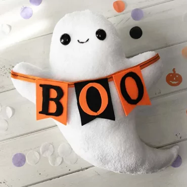 boo basket ghost plushie diy