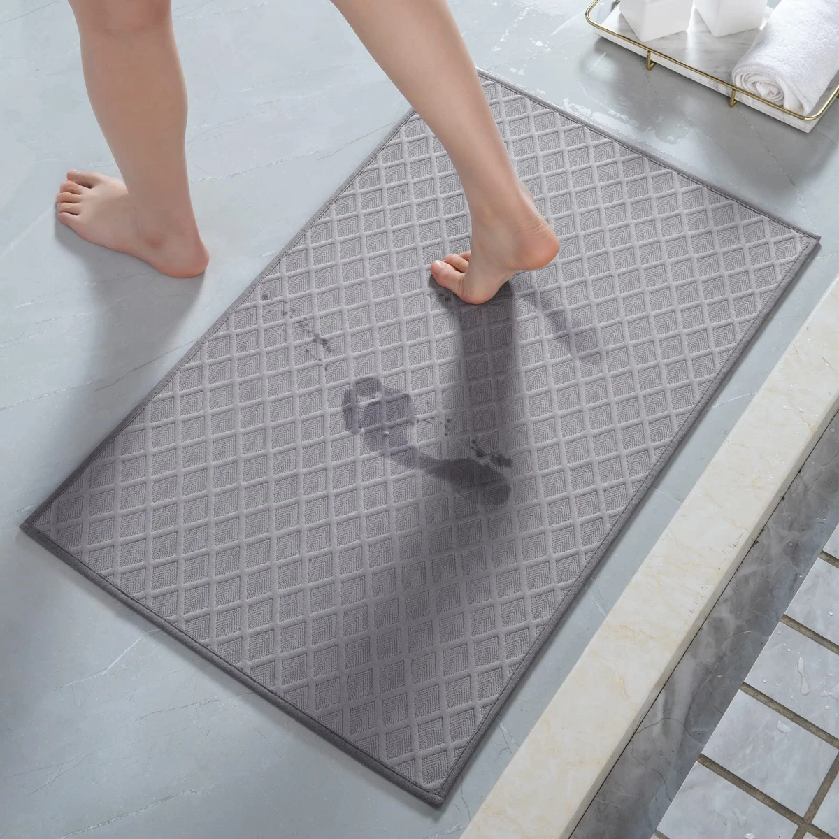 things you can clean in your dishwasher gray rubber bath mat