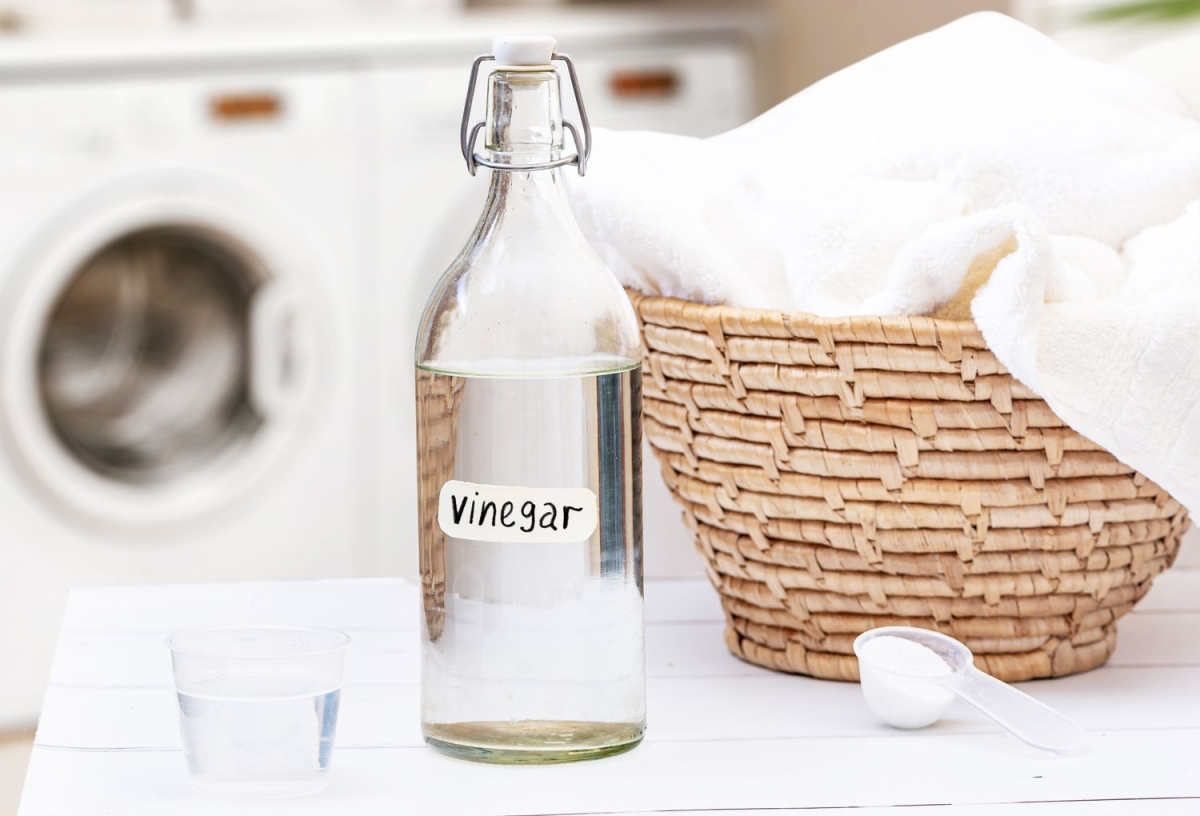 vinegar soften laundry without fabric softener