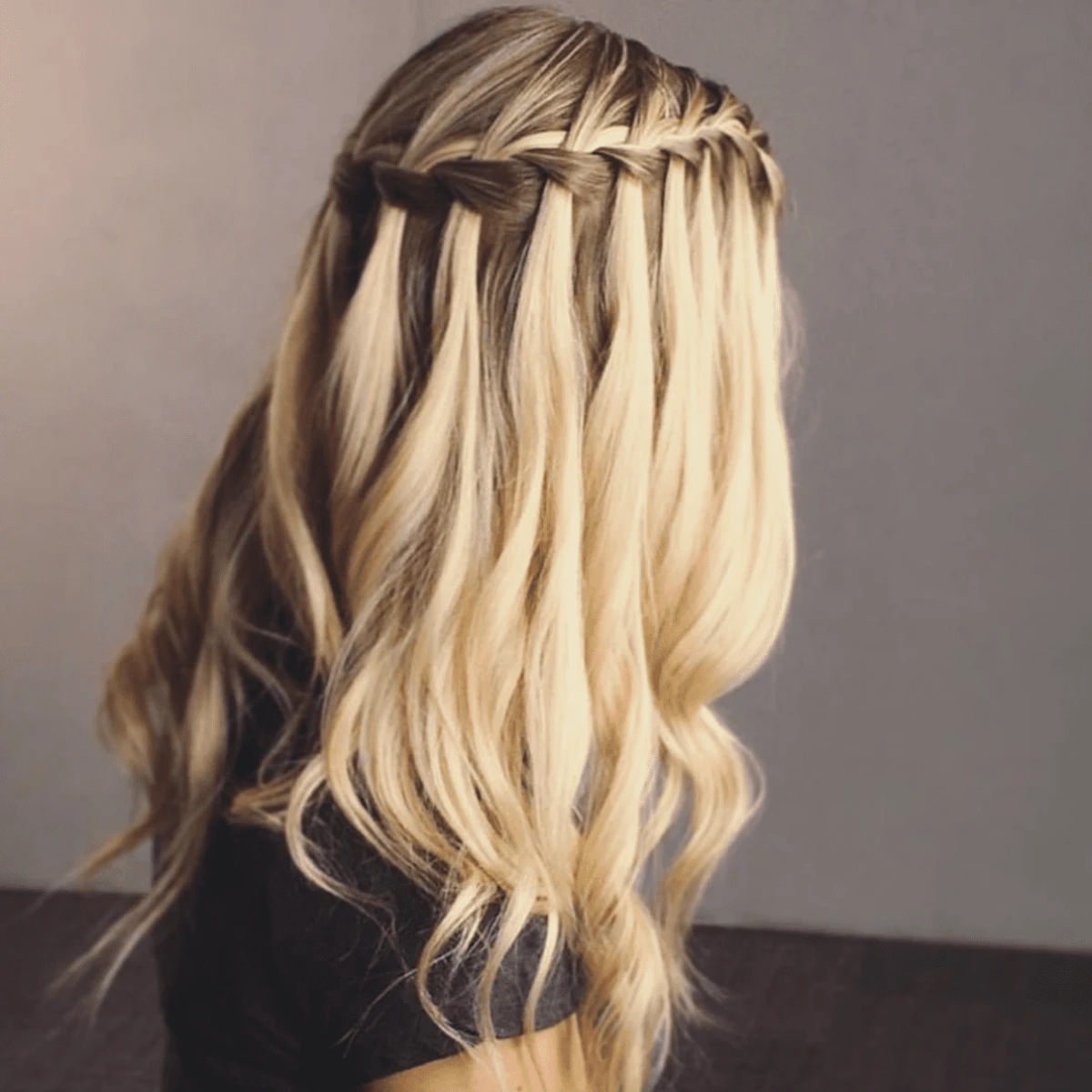 beautiful waterfall braids