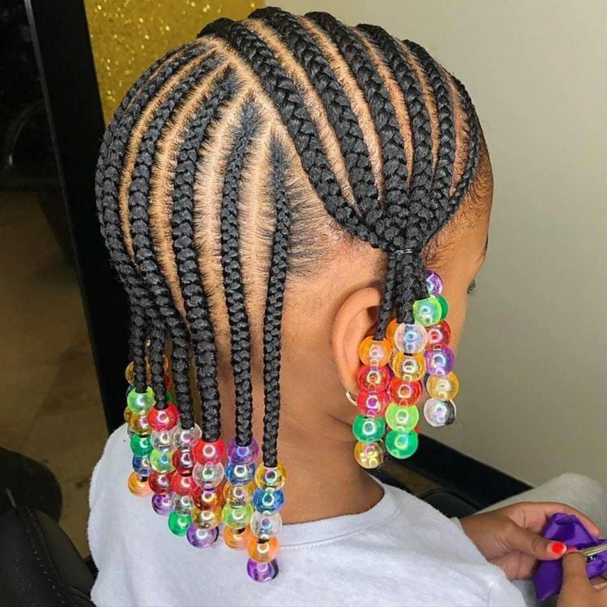 braids with beads