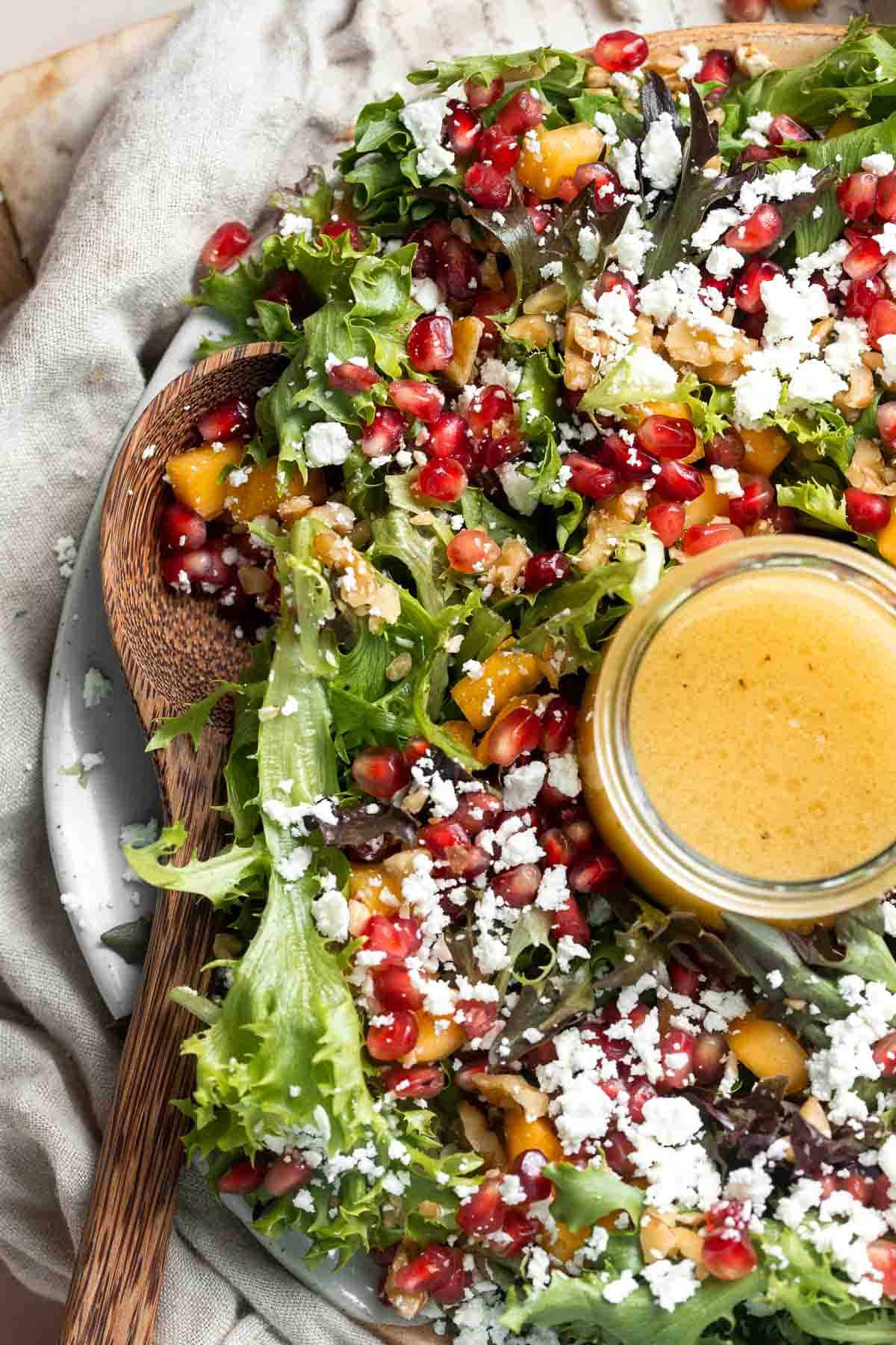 christmas salad with pomegranate