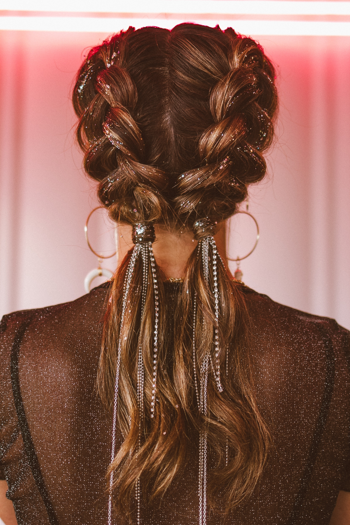 dutch braid into ponytail