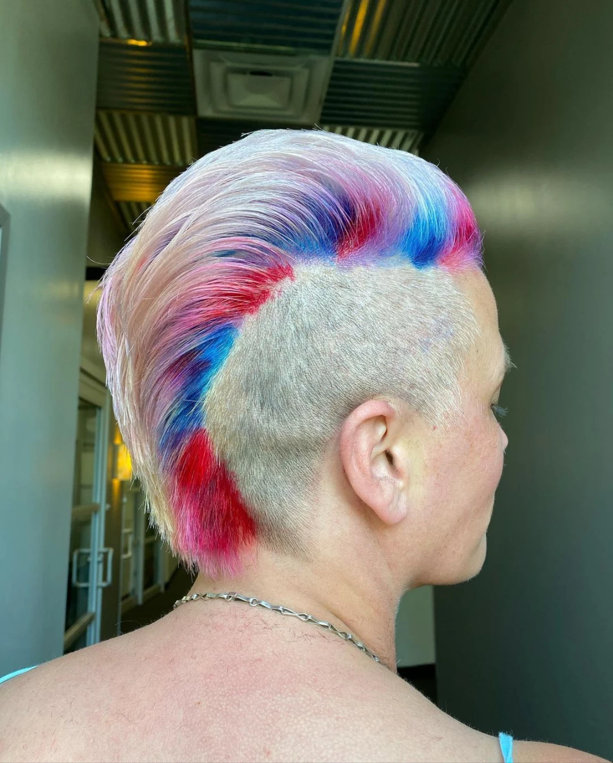 fourth of july inspired mohawk