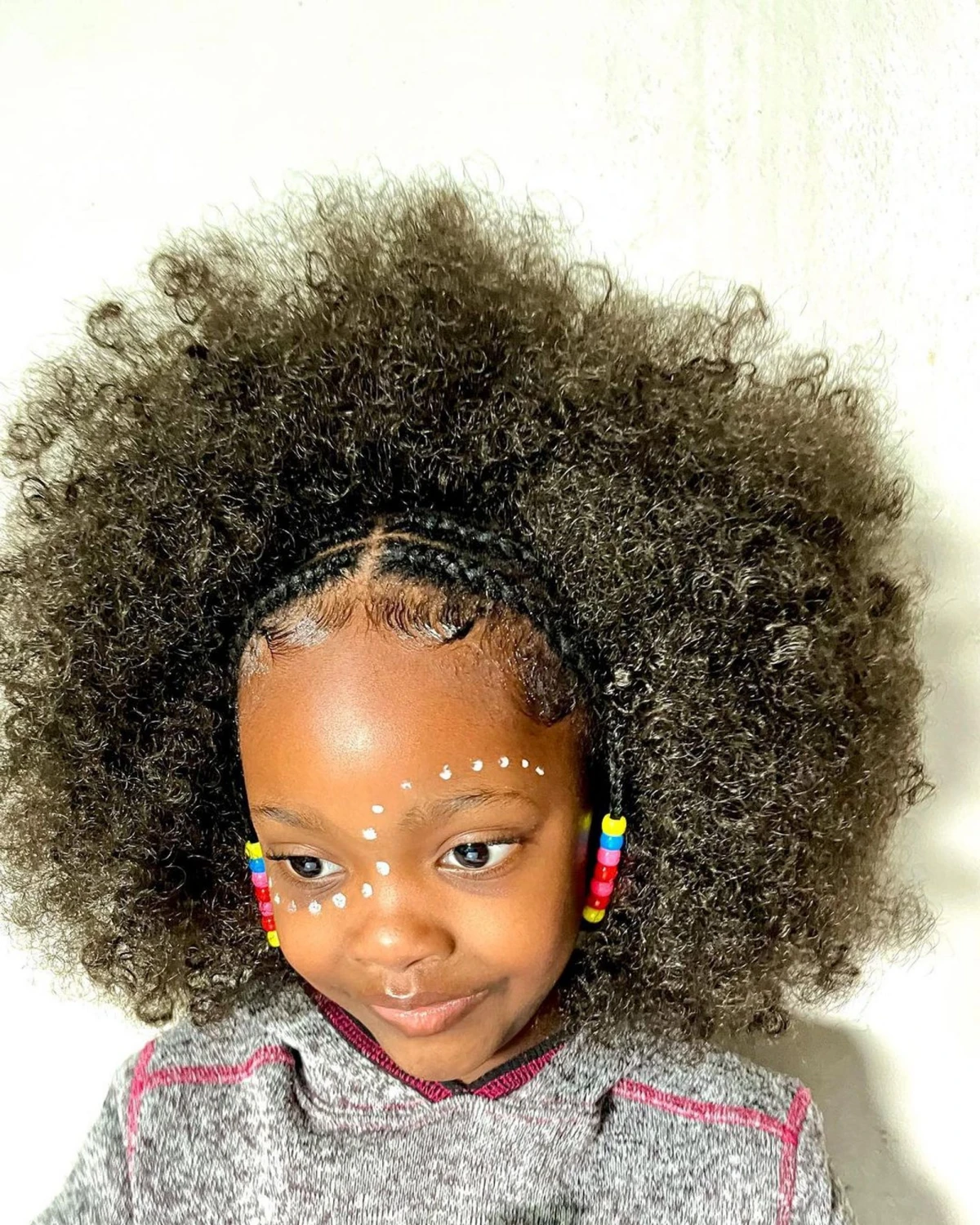 hairstyles for black girls afro with beads