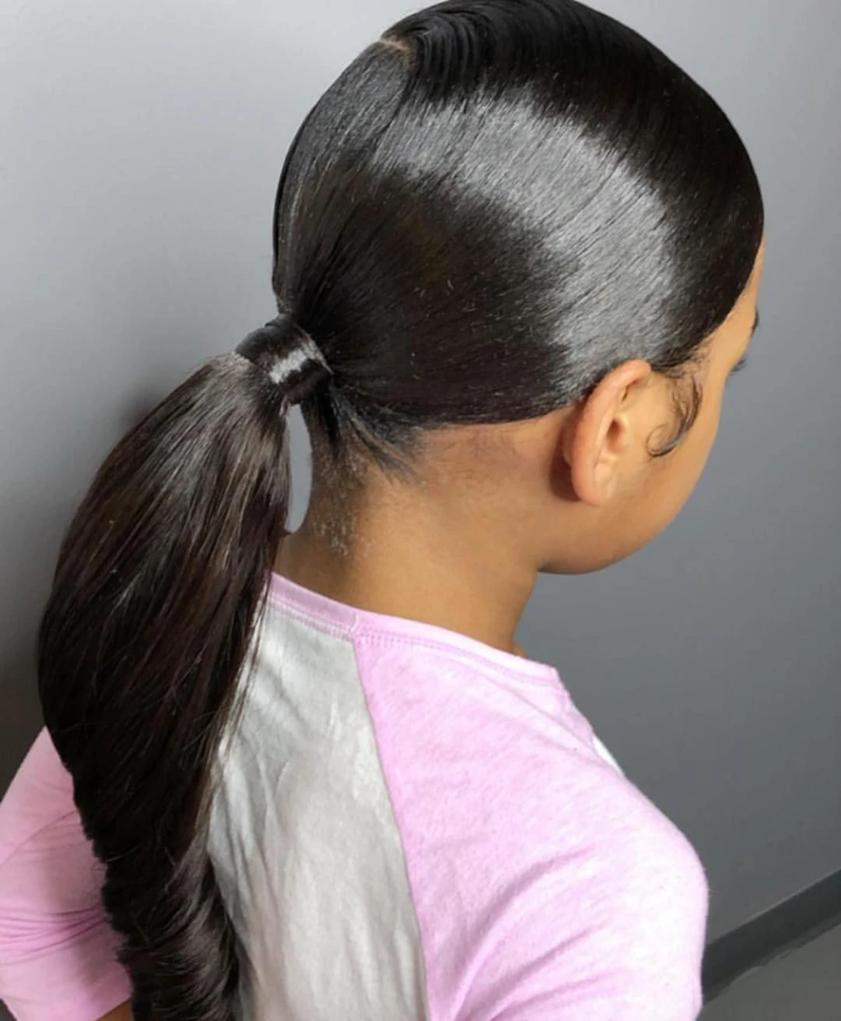 hairstyles for black girls sleek ponytail