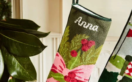 how to neatly write name on christmas stocking with paint