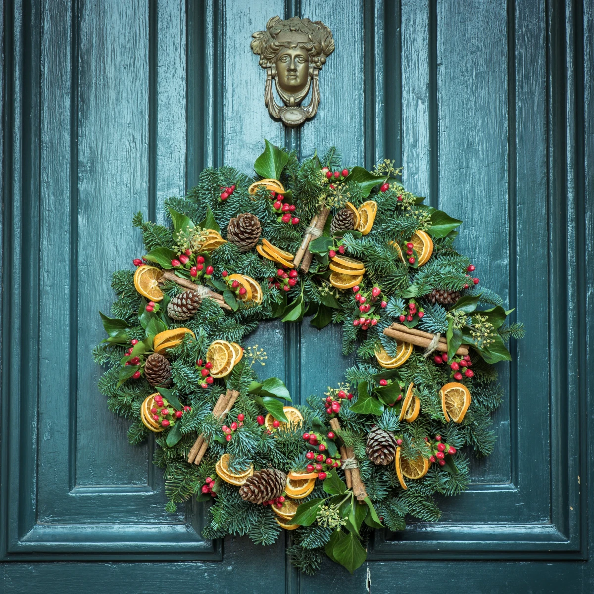 how to store christmas wreaths green wreath with blue door