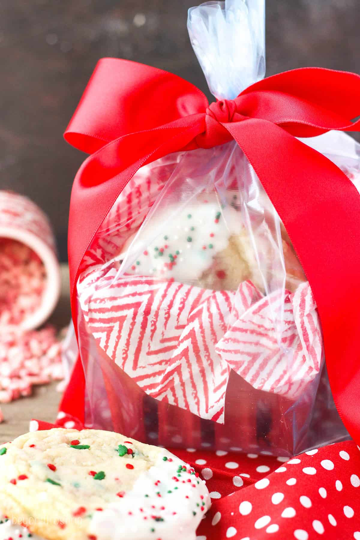 packaging for christmas cookies cookies in cellophane