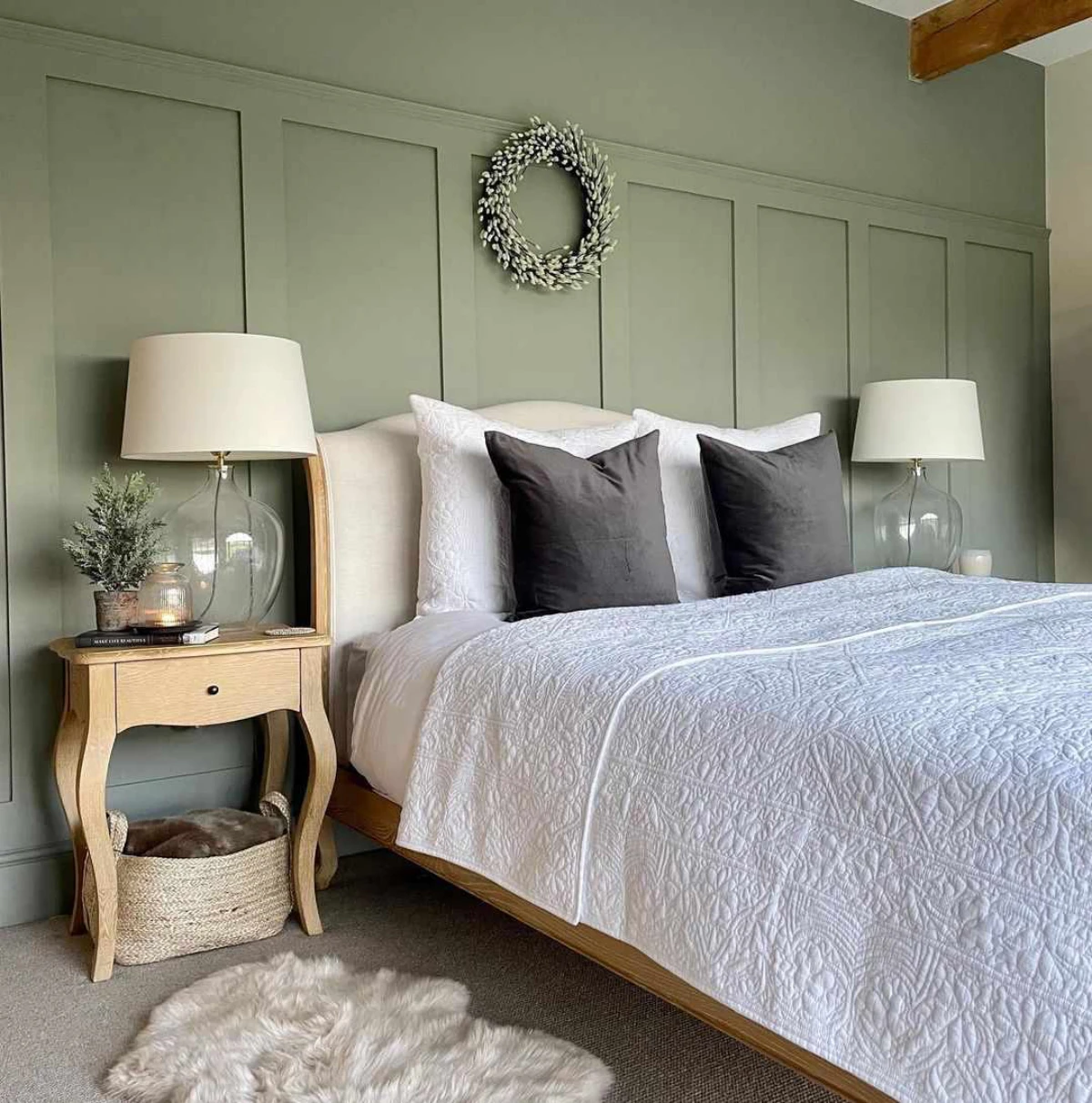 sage gray bedroom paint color