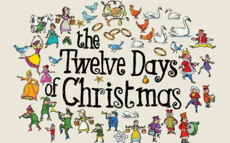the twelve days of christmas drawn with each present